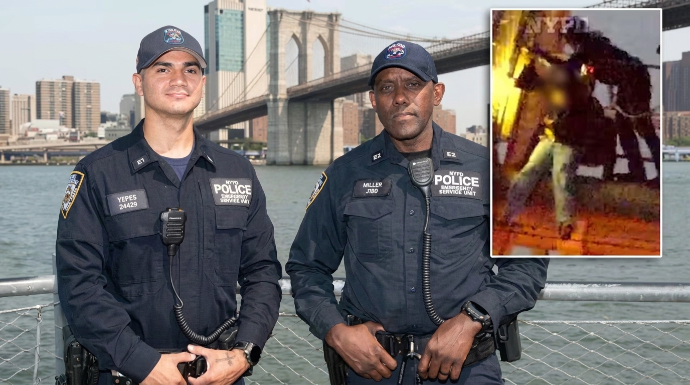 nypd brooklyn bridge rescue